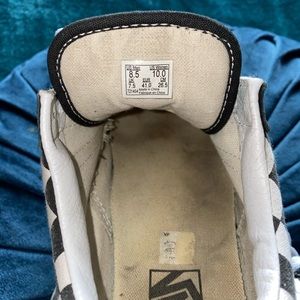 Old school checkerboard platform vans